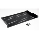 Equip rackszekrény kiegészítő - ezfs-19-1-40-b (fix polc, 19", 1u, mélység: 400mm, fekete)