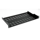 Equip rackszekrény kiegészítő - ezfs-19-1-40-b (fix polc, 19", 1u, mélység: 400mm, fekete)