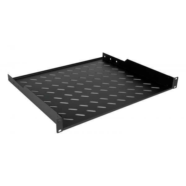 Equip rackszekrény kiegészítő - ezfs-19-1-60-b (fix polc, 19", 1u, mélység: 600mm, fekete)