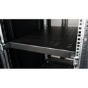 Equip rackszekrény kiegészítő - ezvs-19-1-10-b (kihúzható polc, 19", 1u, mélység: 1000mm, fekete)