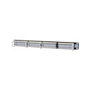 Manhattan patch panel - cat6 utp patch panel, 24 portos, 1u, fekete