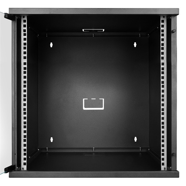 S-link rackszekrény - 12u 19" fali kivitel (540x530x400mm, flatpack, fekete)