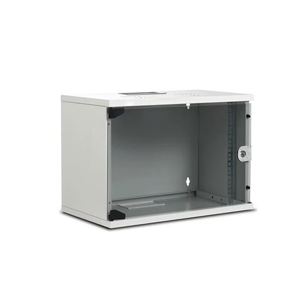 S-link rackszekrény - 4u 19" fali kivitel (190x530x400mm, flatpack, világosszürke)