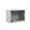 S-link rackszekrény - 4u 19" fali kivitel (190x530x400mm, flatpack, világosszürke)