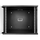 S-link rackszekrény - 9u 19" fali kivitel (400x530x400mm, flatpack, sötétszürke/fekete)