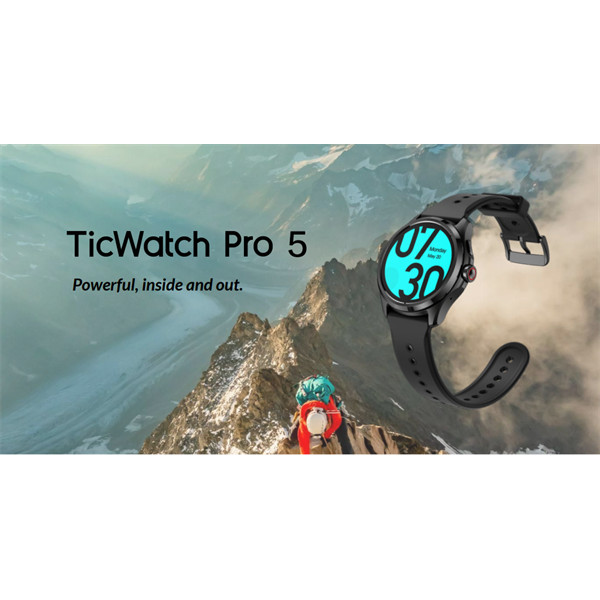 Mobvoi okosóra - ticwatch pro 5 obsidian fekete