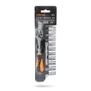 Handy dugókulcs készlet - 10857a (12 db-os, 1/4",  5-13 mm)