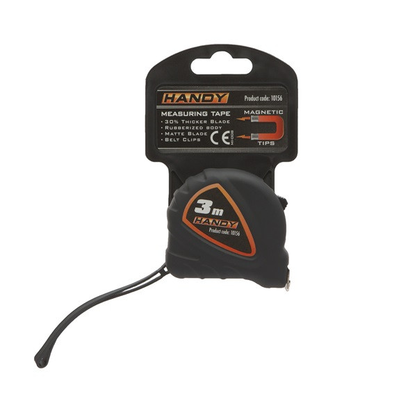 Handy mérőszallag - 10156 (3m, övcsipesz, csuklópánt)