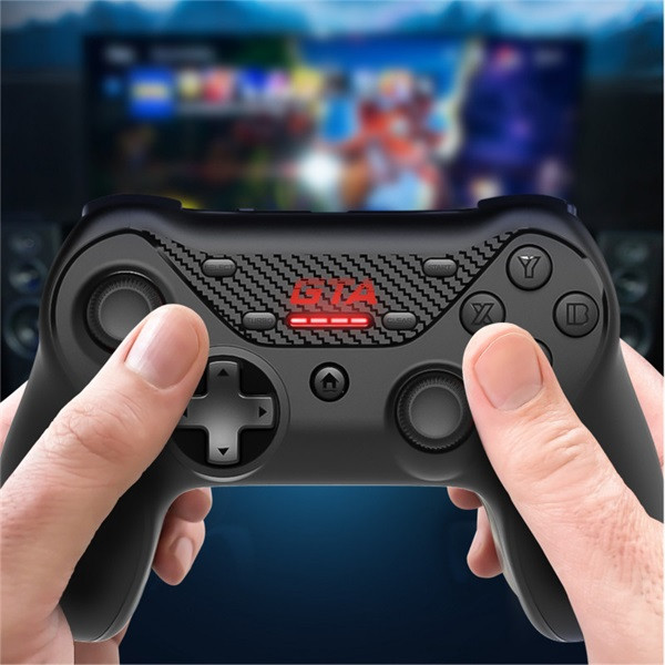 Advance gamepad vezeték nélküli - gta gamepad (usb, 12 gomb, pc és ps3 kompatibilis, fekete-piros)