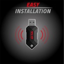 Advance gamepad vezeték nélküli - gta gamepad (usb, 12 gomb, pc és ps3 kompatibilis, fekete-piros)