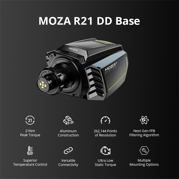 Moza racing kiegészítő - r21 pc bázis (direct drive, 21nm)
