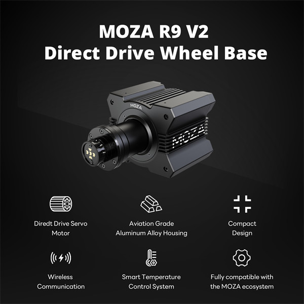 Moza racing kiegészítő - r9 v2 pc bázis (direct drive, 9nm)