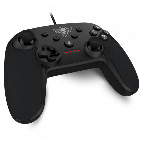 Spirit of gamer gamepad - pgs switch controller (usb, 2,5m kábel, switch kompatibilis, fekete-piros)
