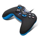 Spirit of gamer gamepad - xgp wired blue (usb, 1,8m kábel, vibration, pc és ps3 kompatibilis, fekete-kék)