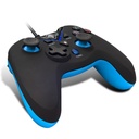 Spirit of gamer gamepad - xgp wired blue (usb, 1,8m kábel, vibration, pc és ps3 kompatibilis, fekete-kék)