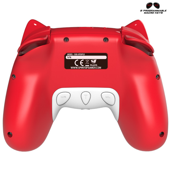Spirit of gamer gamepad vezeték nélküli - mia bluetooth controller (nintendo switch, max.: 10m, vibráció, 3,5mm jack)