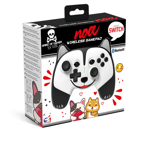 Spirit of gamer gamepad vezeték nélküli - noa bluetooth controller (nintendo switch, max.: 10m, vibráció, 3,5mm jack)