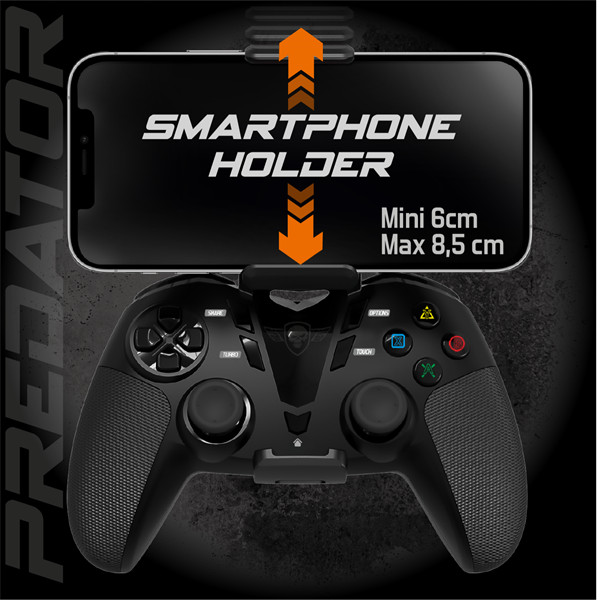 Spirit of gamer gamepad vezeték nélküli - predator wireless controller (telefontartó max.:8,5 cm szélességig)