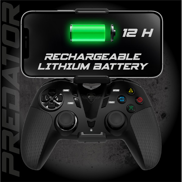 Spirit of gamer gamepad vezeték nélküli - predator wireless controller (telefontartó max.:8,5 cm szélességig)
