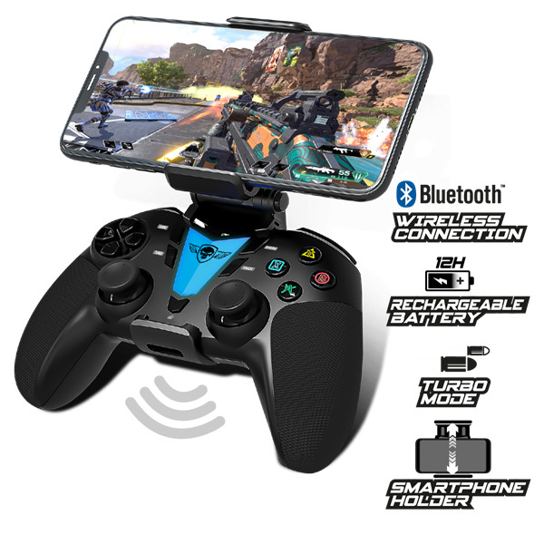 Spirit of gamer gamepad vezeték nélküli - predator wireless controller (telefontartó max.:8,5 cm szélességig)