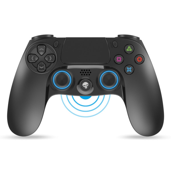 Spirit of gamer gamepad vezeték nélküli - xgp bluetooth ps4 (usb, vibration, ps4/ps3 kompatibilis, fekete-kék)
