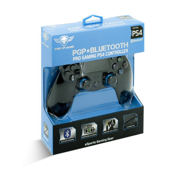 Spirit of gamer gamepad vezeték nélküli - xgp bluetooth ps4 (usb, vibration, ps4/ps3 kompatibilis, fekete-kék)