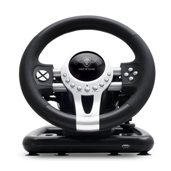 Spirit of gamer kormány - race wheel pro 2 (kormány+pedálok+váltó, pc / ps3/4 / xbox x/s/one kompatibilis, fekete)