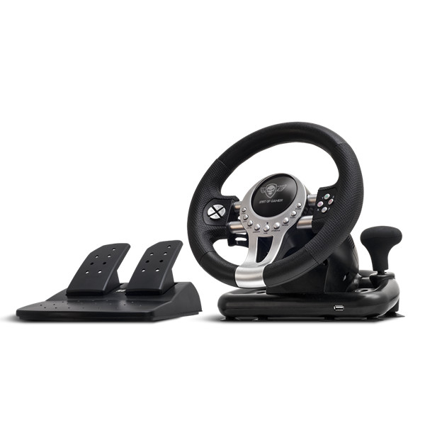 Spirit of gamer kormány - race wheel pro 2 (kormány+pedálok+váltó, pc / ps3/4 / xbox x/s/one kompatibilis, fekete)