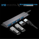 Advance usb hub - xpand smart (usb-a to 4x usb-a3.0, szürke)