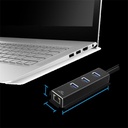 Advance usb hub - xpand smart hub 2in1 usb 3.0 (usb-a to 3xusb-a3.0+rj-45, fekete)