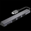 Advance usb hub - xpand smart usb-c 2in1 (usb-c to 3xusb-a2.0+microsd/sdhc/sdxc, szürke)