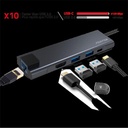 Advance usb hub - xpand smart usb-c 5in1 (usb-c to 2xusb-a3.1+usb-c+hdmi+rj45, fekete)