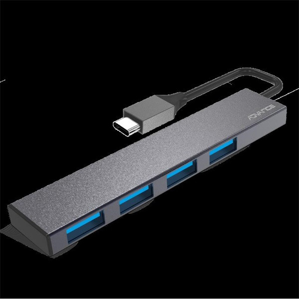 Advance usb hub - xpand smart usb-c hub (usb-c to 4xusb-a3.0, szürke)