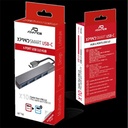 Advance usb hub - xpand smart usb-c hub (usb-c to 4xusb-a3.0, szürke)