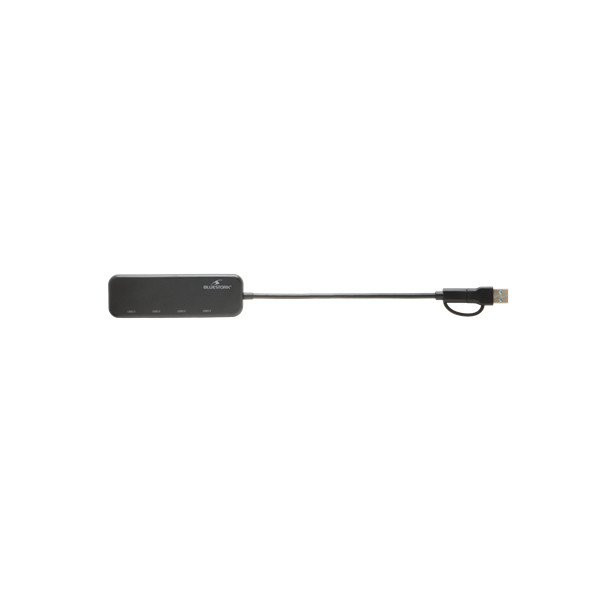 Bluestork usb hub - hub-first (4xusb3.0, usb-c + usb-a, windows, mac)