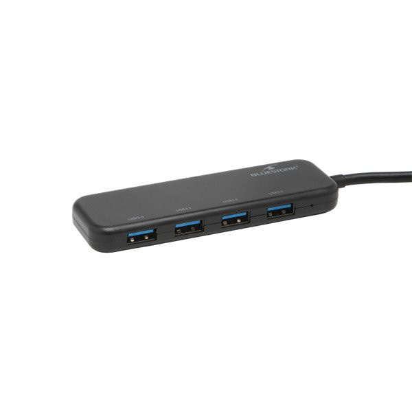 Bluestork usb hub - hub-first (4xusb3.0, usb-c + usb-a, windows, mac)