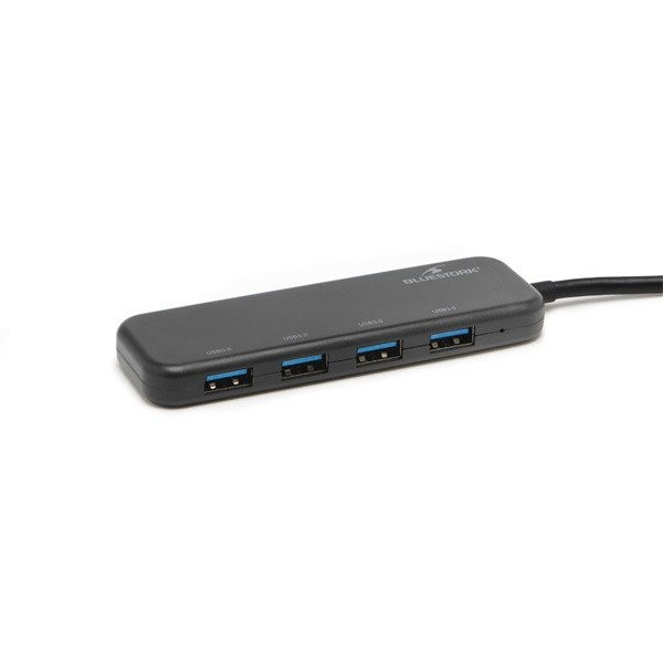 Bluestork usb hub - hub-first (4xusb3.0, usb-c + usb-a, windows, mac)