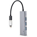 Bluestork usb hub - hub-mini (usb-a to 3xusb 2.0 port + 1x usb-c, 1xhdmi, usb3.0, szürke)