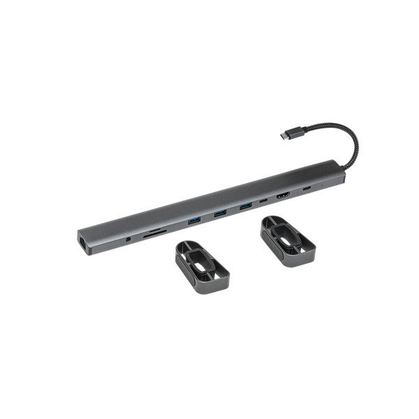 Bluestork usb hub - hub-office-pro (usb-c to 3xusb-a 3.0 port + 1xusb-c + 1xhdmi + 1xrj45, sd, tf  3,5 jack, pd 100w)