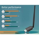 Conceptronic bluetooth adapter - abby07b (bluetooth5.1, külső antenna, távolság: 100m, fekete)
