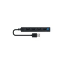 Conceptronic usb hub - hubbies05b (4 port, usb2.0, fekete)