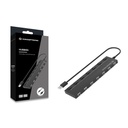 Conceptronic usb hub - hubbies08b (7 port, usb-a to 7xusb 2.0, usb táp, fekete)