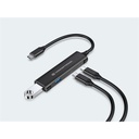 Conceptronic usb hub - hubbies12b (4 port, usb-c to 2x usb-c+2x usb-a, fekete)
