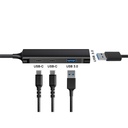 Conceptronic usb hub - hubbies12b (4 port, usb-c to 2x usb-c+2x usb-a, fekete)