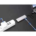 Conceptronic usb hub - hubbies15g (4 port, usb-c to 2x usb-c+2x usb-a, szürke)