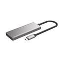 Conceptronic usb hub - hubbies15g (4 port, usb-c to 2x usb-c+2x usb-a, szürke)