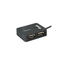 Equip-life usb hub - 128952 (4 port, usb2.0, usb tápellátás, kompakt dizájn, fekete)