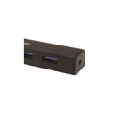 Equip-life usb hub - 128953 (4 port, usb3.0, usb tápellátás, kompakt dizájn, fekete)