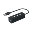 Equip-life usb hub - 128955 (4 port, usb2.0, usb tápellátás, kompakt dizájn, fekete)
