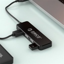 Orico usb2.0 hub - fl01-bk/99/ (4 port, bemenet: usb-a, kimenet: 4xusb-a, fekete)